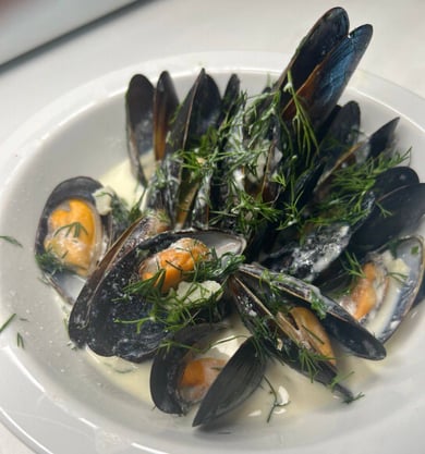 Мідії у мушлі  вершкові (900г)