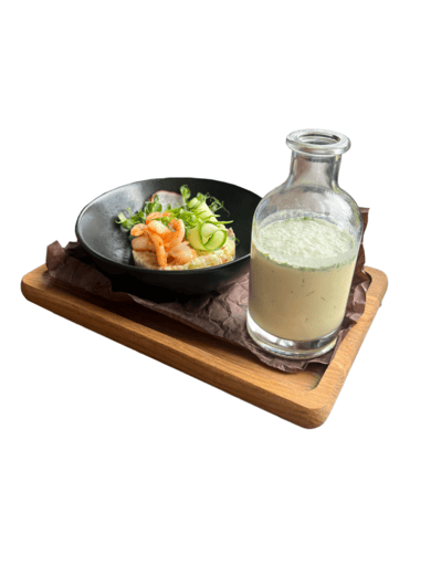 Окрошка з креветкою 400 гр.