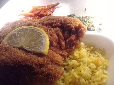 Chicken Schnitzel + Side