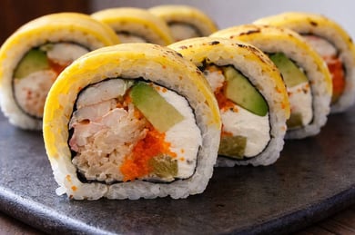 Рол Сирний з креветкою і сніжним крабом (320г)