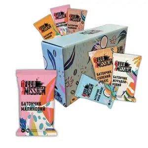 Асорті батончиків 12 шт 3 смаки по 4 шт
