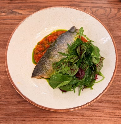 Філе сібаса з теплим рататуєм