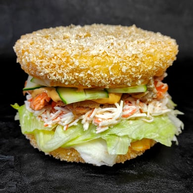 Суші бургер лосось