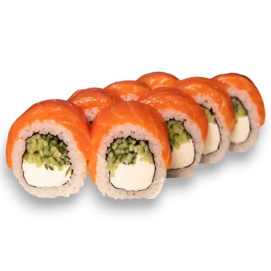 ФІЛАДЕЛЬФІЯ З СВІЖИМ ЛОСОСЕМ XL (330 ГРАМ, 8 ШТ)