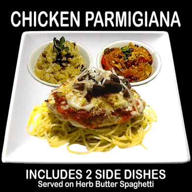 Chicken Parmigiana on Spaghetti #309