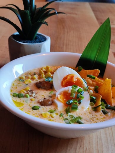 Сирний Рамен з мітболами індички